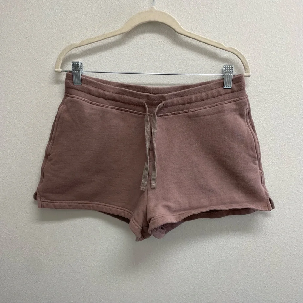 Girlfriend Collective 50/50 Sweat Short in Taro - Picture 2 of 5